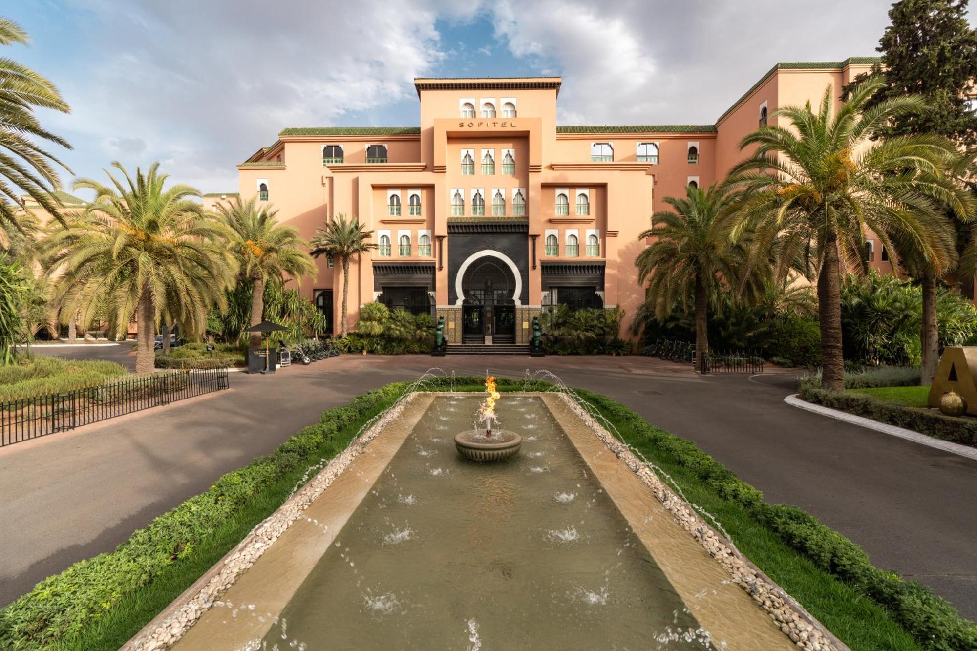 Sofitel Marrakech Palais Imperial & Spa Μαρακές Εξωτερικό φωτογραφία The main entrance of the hotel